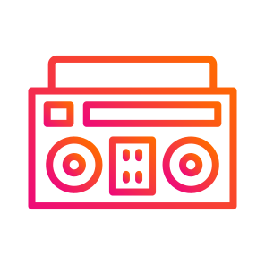 Boombox,retro,radio,cassette,tape Recorder icon