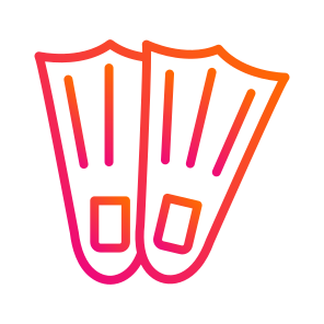 Fins,sport Equipment,swim,scuba Diving,summer icon