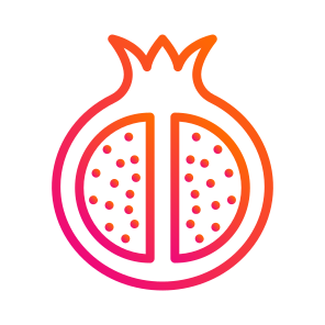 Pomegranate,fruit,diet,food,vegetarian icon