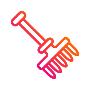 Rake,cleaning,garden,autumn,farm icon