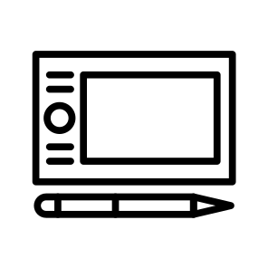 Graphic Tablet,art And Design,tablet,technology,drawing Tablet icon