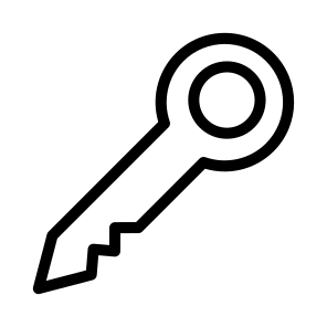 Key,password,tag,house icon