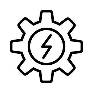 Electric Gear,energy,electricity,gear,ecology And Environment icon