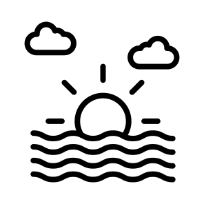 Sunset,ecology And Environment,sunrise,waves,sea icon