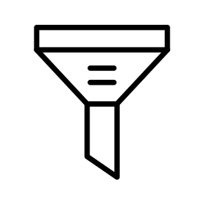 Funnel,filter,filtering,refine,laboratory icon