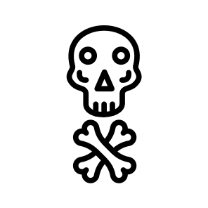 Skull,dead,bone,danger,laboratory icon