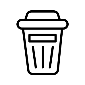 Trash,bin,rubbish Bin,garbage Can,laboratory icon