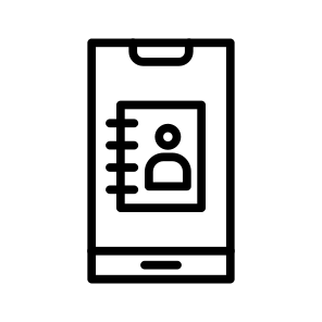 Contacts App,app,mobile App,application,mobile icon