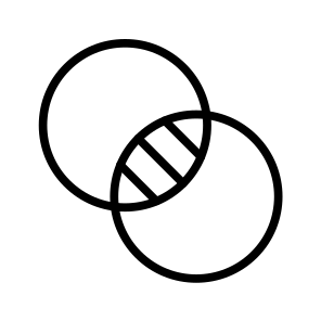 Intersection,combination,graphic,design,intersect icon