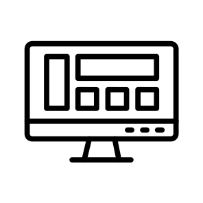 Layout,dashboard,graphic Design,led,monitor icon