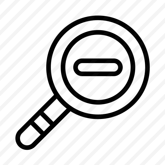 Zoom Out,magnifying Glass,out,magnifier,minus Sign preview