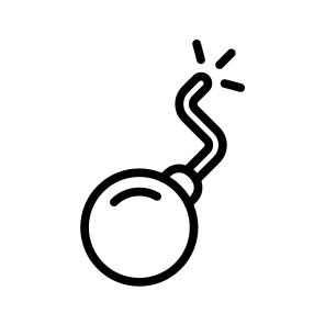 Bomb,explosive,security,explosion,malware icon