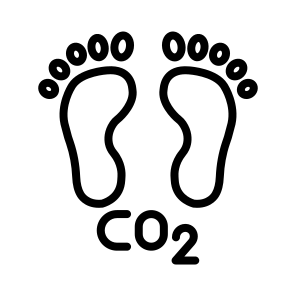 Carbon Footprint, Carbon, Emissions, Environmental, Footprint, Green icon