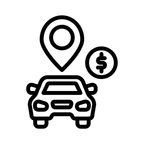 Destination Charge, Charge, Destination, Shipping, Delivery, Cost icon