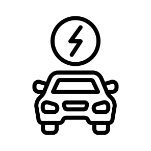 Electronic Car, Electronic, Car, Ev, Electric, Vehicle icon