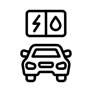 Hybrid Vehicle, Hybrid, Car, Electric, Eco, Fuel Efficient icon