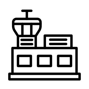 Airport,control Tower,travel,architecture And City,building icon