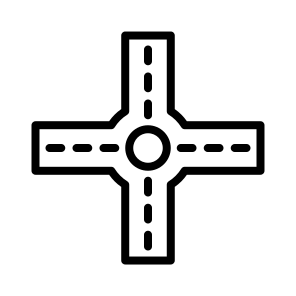 Crossroad,architecture And City,road,highway,city icon