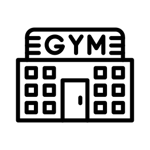Gym,weightlifting,exercise,sports,architecture And City icon