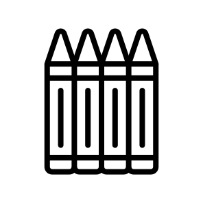 Crayons,color,draw,wax,art,vibrant,children,colorful,pigments icon