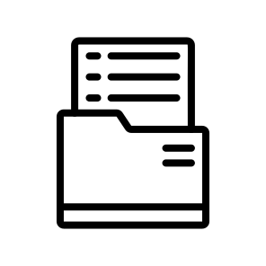 Dossier,document,file,information,records,report,data,folder,collection icon