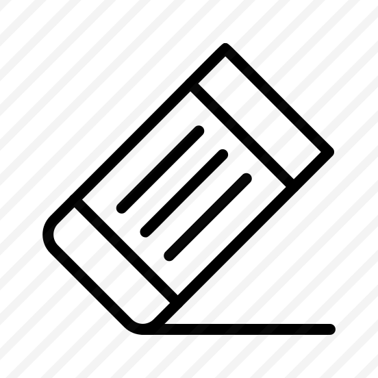 Eraser,correct,remove,delete,undo,rubber,fix,edit,eliminate  preview