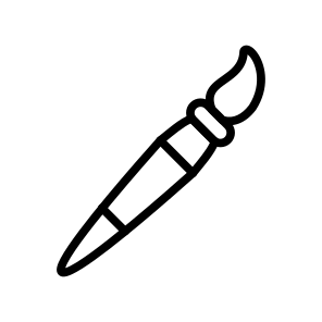 Paint Brush,art,bristle,stroke,canvas,artist,create,paint,draw icon