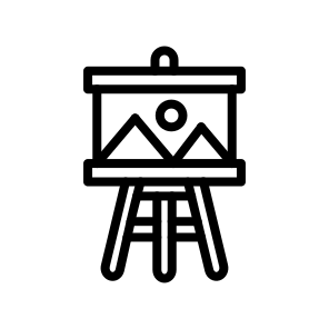 Painting Board,art,canvas,paint,easel,surface,support,paintbrush,create icon