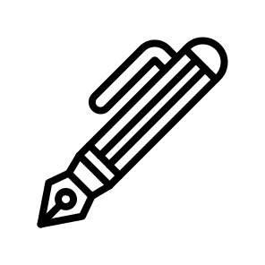Pen,write,ink,ballpoint,stationery,jot,scribble,write,note icon