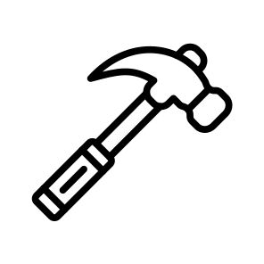 Hammer, Plumbing, Tool, Strike, Hit, Nailing icon