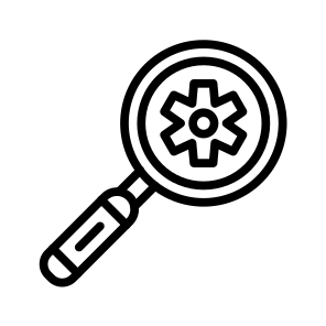 Inspecting, Plumbing, Examination, Check, Assessment, Evaluation icon