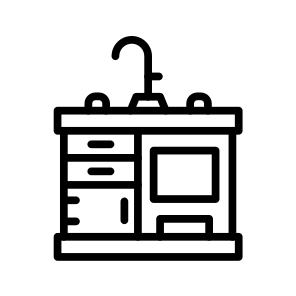 Kitchen Sink, Plumbing, Basin, Washbasin, Fixture, Cooking icon