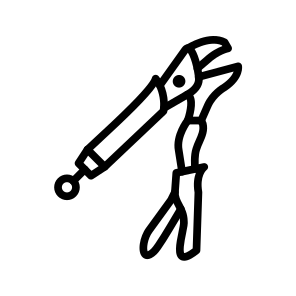 Locking Pliers, Plumbing, Tool, Locking, Clamp, Grip icon