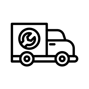 Plumber Van, Vehicle, Plumbing, Service, Transportation, Work icon