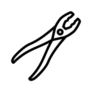 Rib Joint Pliers, Plumbing, Tool, Pliers, Tighten, Repair icon