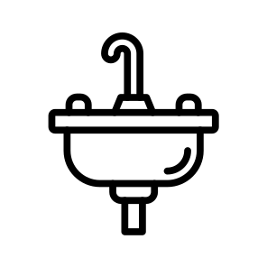Sink, Basin, Washbasin, Plumbing, Fixture, Kitchen icon
