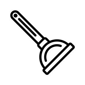 Toilet Plunger, Plumbing, Unclog, Suction, Tool, Clog icon