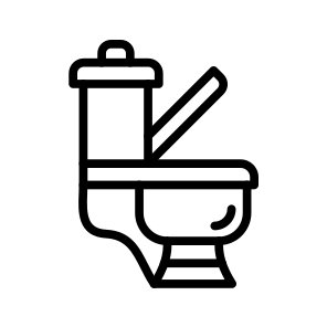 Toilet, Restroom, Bathroom, Lavatory, Plumbing, Sanitary icon