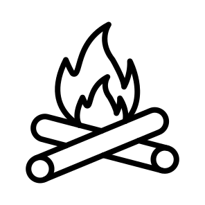 Bonfire,campfire,winter,fire,wood icon