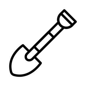 Shovel,construction,gardening,shovels,tool icon