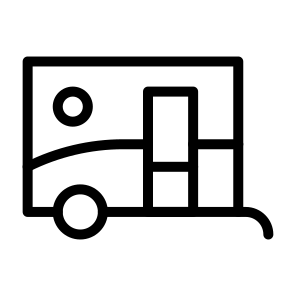 Caravan,camping,transportation,picnic,vehicle icon