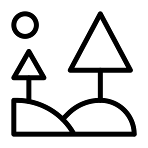 Landscape,art,frame,picnic,scenery icon