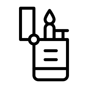 Lighter,fire,camping,lighters,picnic icon