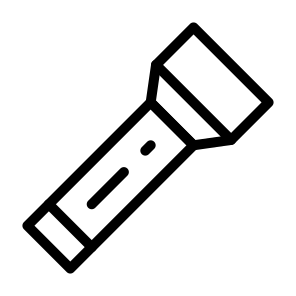 Torch,flashlight,light,picnic,holidays icon