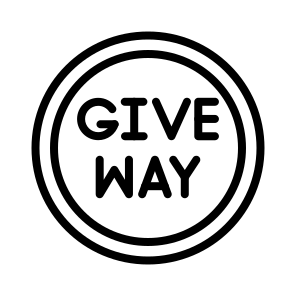 Give Way,traffic Sign,road Sign,transportation,signaling icon