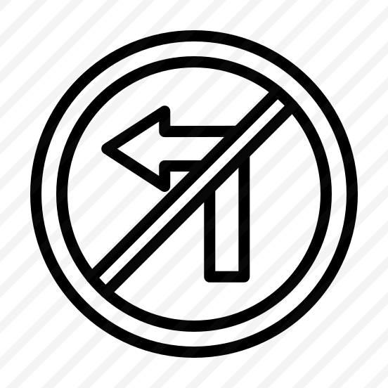 No Turn Left,road Sign,signaling,warning,direction preview