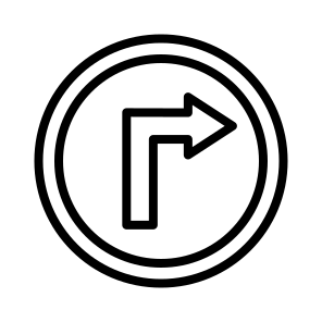 Right Way,traffic Sign,signaling,board,direction icon