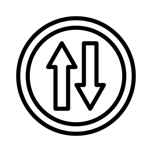 Two Way,traffic Sign,road Sign,signaling,direction icon