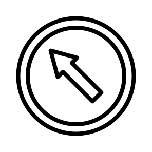 Upper Left,traffic Sign,road Sign,signaling,arrow icon