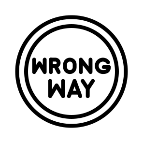 Wrong Way,transportation,signals,signaling,road Sign icon